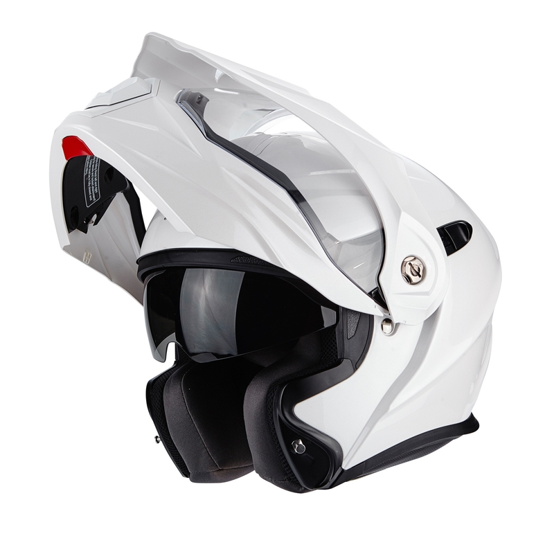 Klappbarer Endurohelm Scorpion ADX-1 Solid perlweiß