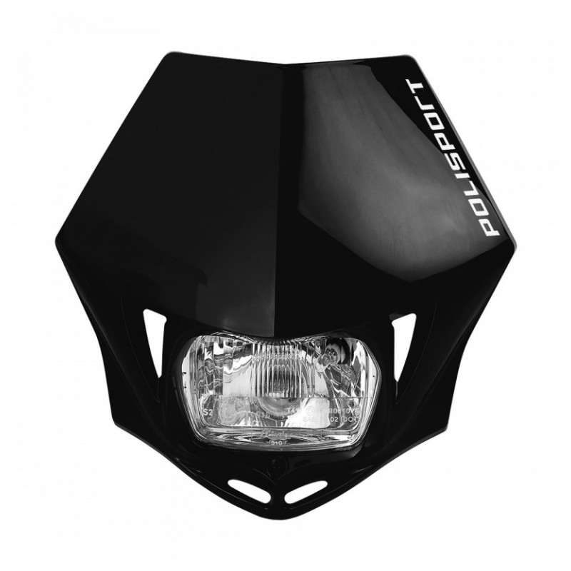 Maske mit Leuchte POLISPORT MMX schwarz