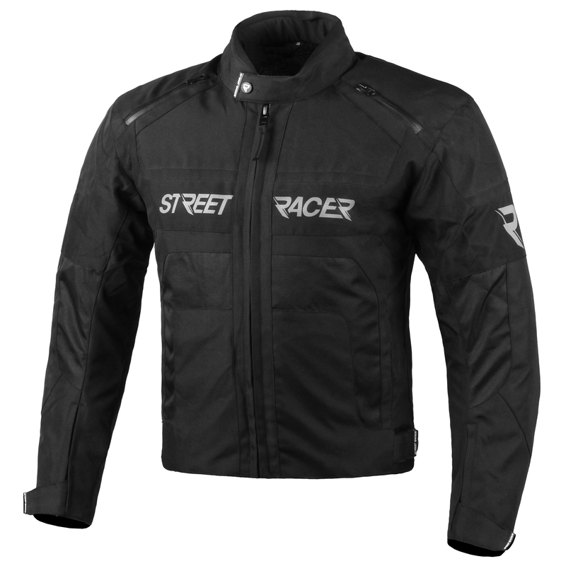 Motorradjacke Street Racer Definit schwarz Ausverkauf