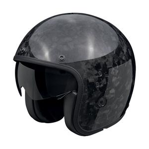 Offener Motorradhelm Scorpion Belfast EVO ONYX CARBON SOLID schwarz