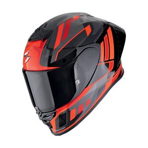 Integrierter Motorradhelm Scorpion EXO-R1 EVO II AIR VITAL schwarz-silber-rot