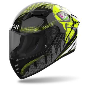 Integraler Motorradhelm Airoh CONNOR Gamer schwarz-grau-fluo gelb
