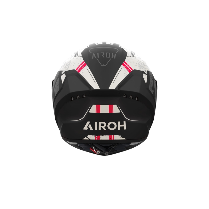 Integrierter Motorradhelm Airoh CONNOR Omega mattweiß-rot