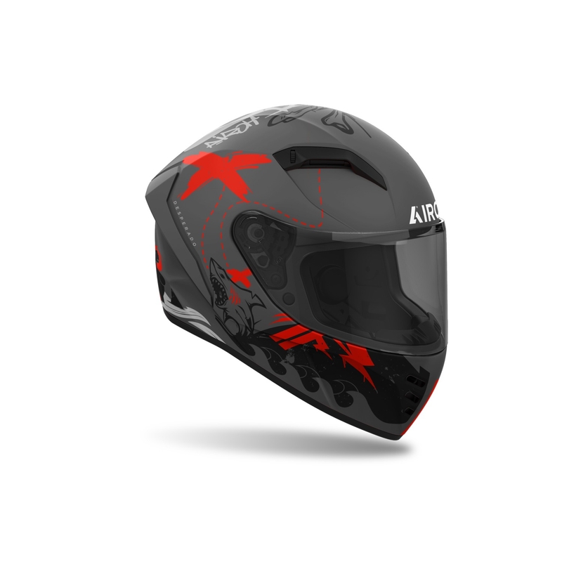 Integrierter Motorradhelm Airoh CONNOR Desperado mattorange