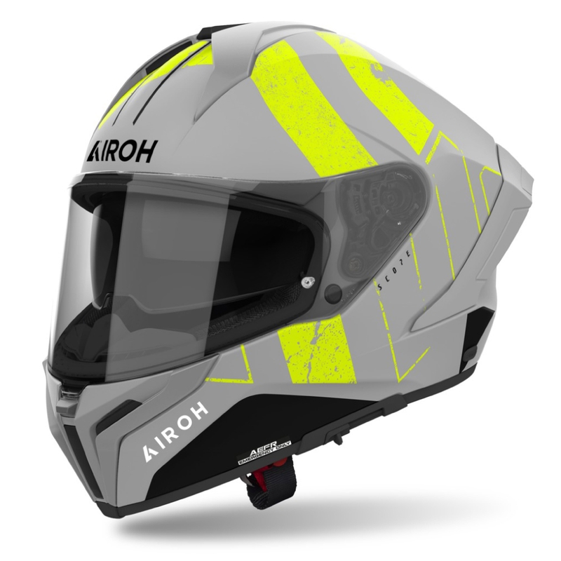 Integrierter Motorradhelm Airoh MATRYX Scope mattgelb