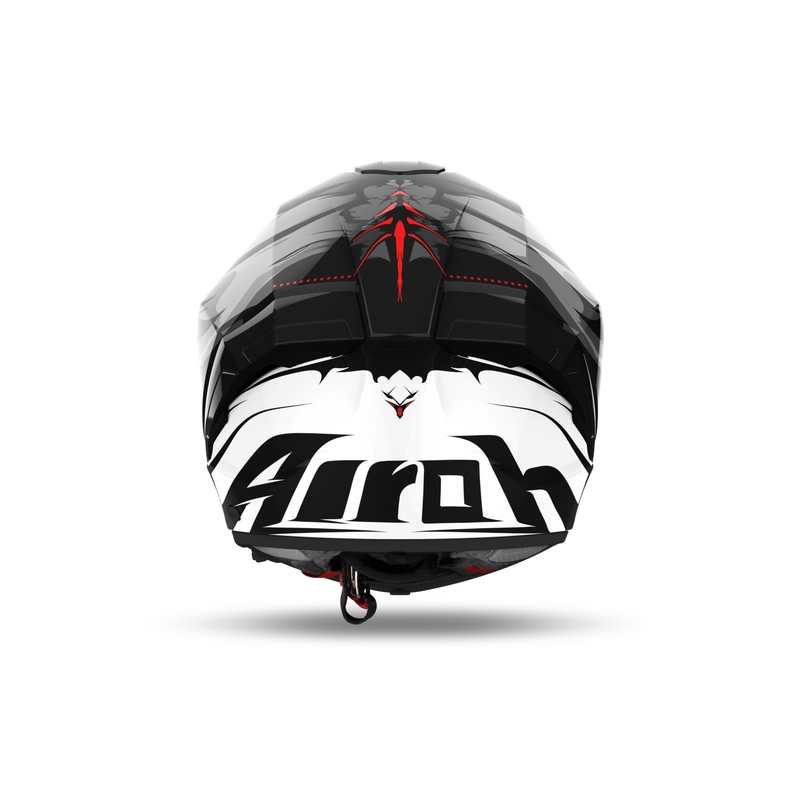 Integrierter Motorradhelm Airoh MATRYX Nytro glänzend schwarz-weiß
