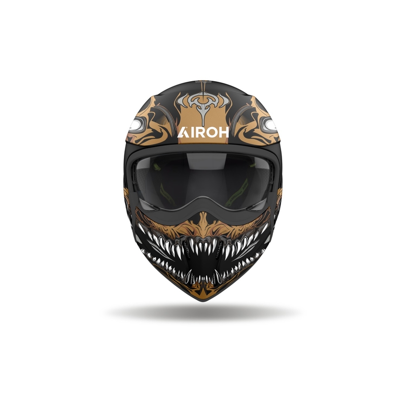 Airoh J110 Oni Mattschwarzer modularer Motorradhelm