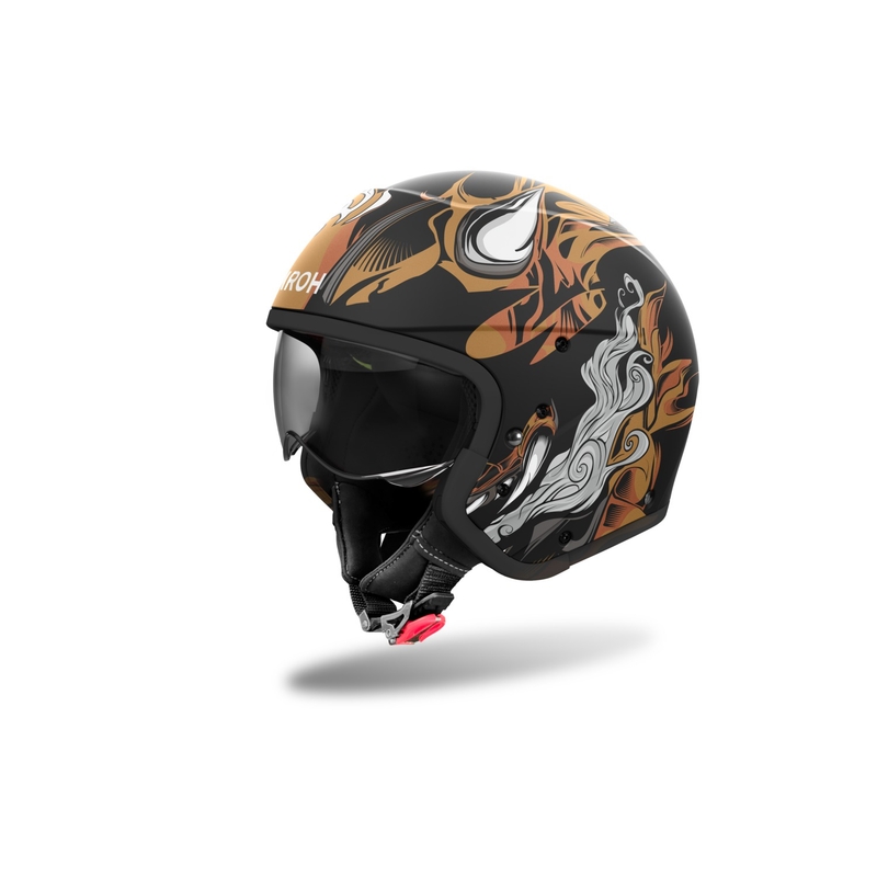 Airoh J110 Oni Mattschwarzer modularer Motorradhelm