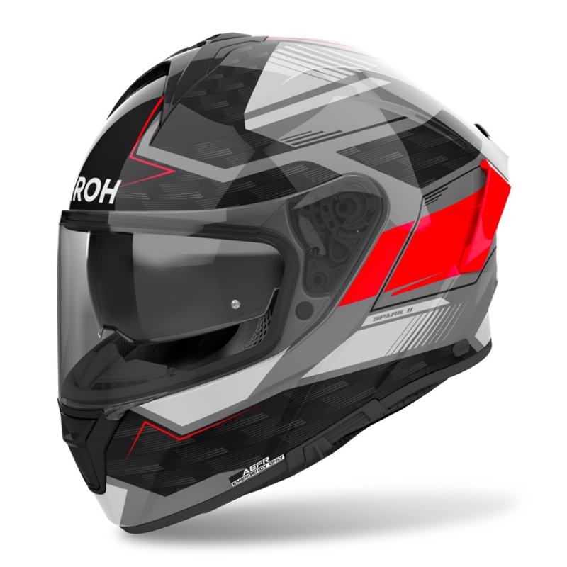 Integrierter Motorradhelm Airoh SPARK 2 Zenith glänzend rot