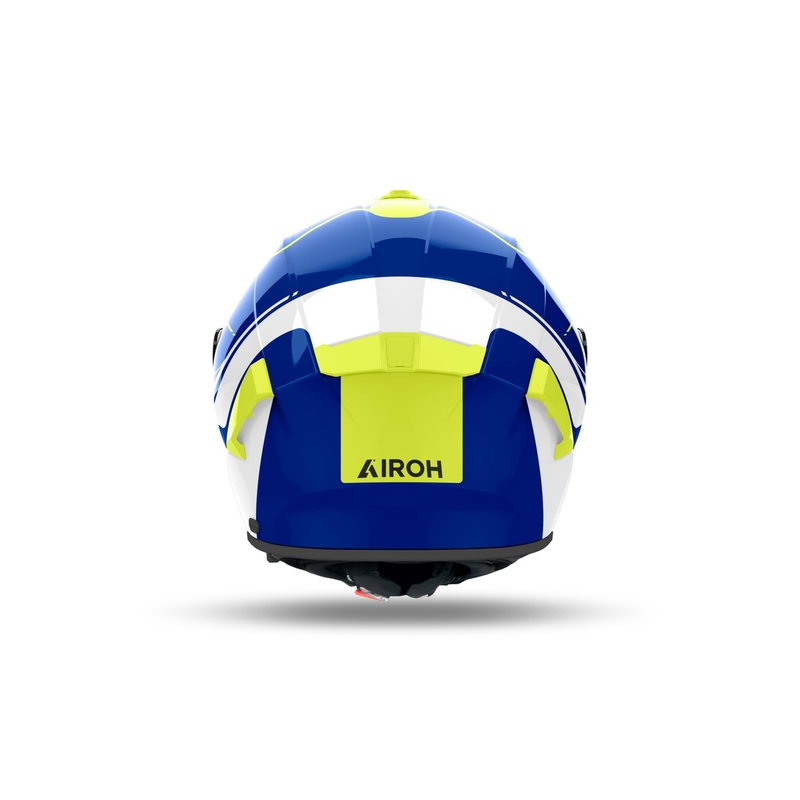 Integrierter Motorradhelm Airoh SPARK 2 Chrono glänzend blau-gelb