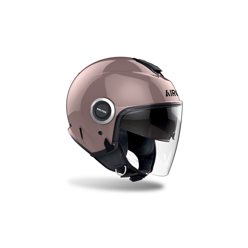 Offener Motorradhelm Airoh HELYOS Farbe Metallic-Rosa