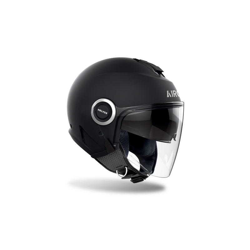 Offener Motorradhelm Airoh HELYOS Farbe mattschwarz