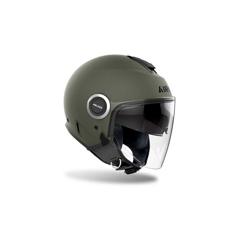 Offener Motorradhelm Airoh HELYOS Farbe mattgrün