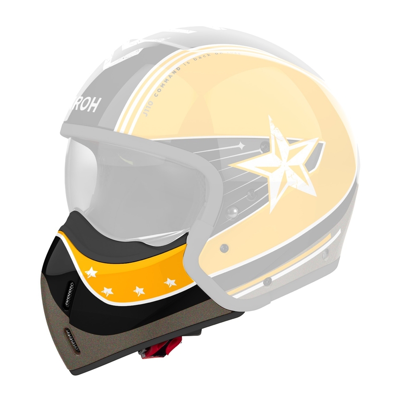 Kinnschutz für Airoh J110 Command Helme glänzend gelb