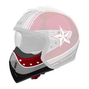 Kinnschutz für Airoh J110 Command Helme glänzend rot