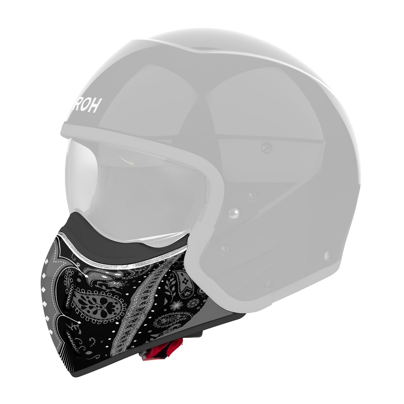 Kinnschutz für Airoh J110 Helme Paesly glänzend schwarz