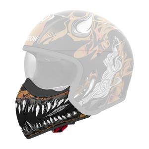Airoh J110 Oni Helm Kinnschutz glänzend schwarz