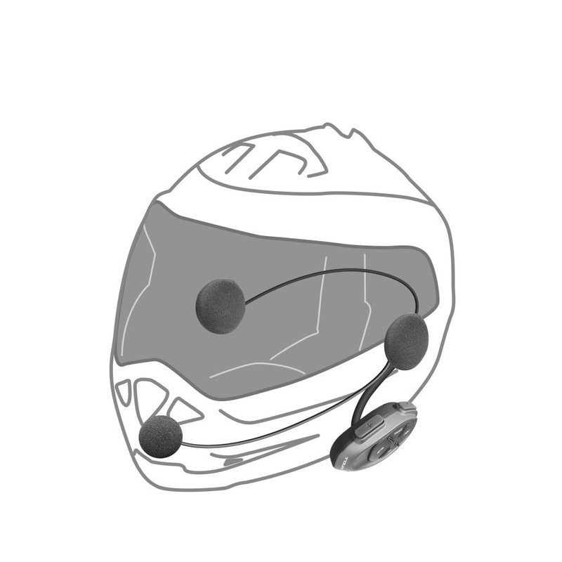 Bluetooth-Freisprecheinrichtung Interphone CellularLine TOUR HD Doppelpack (2 Stück)