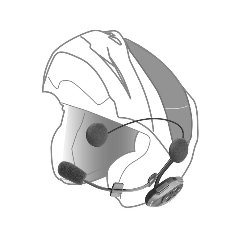 Bluetooth-Freisprecheinrichtung Interphone CellularLine TOUR HD Doppelpack (2 Stück)