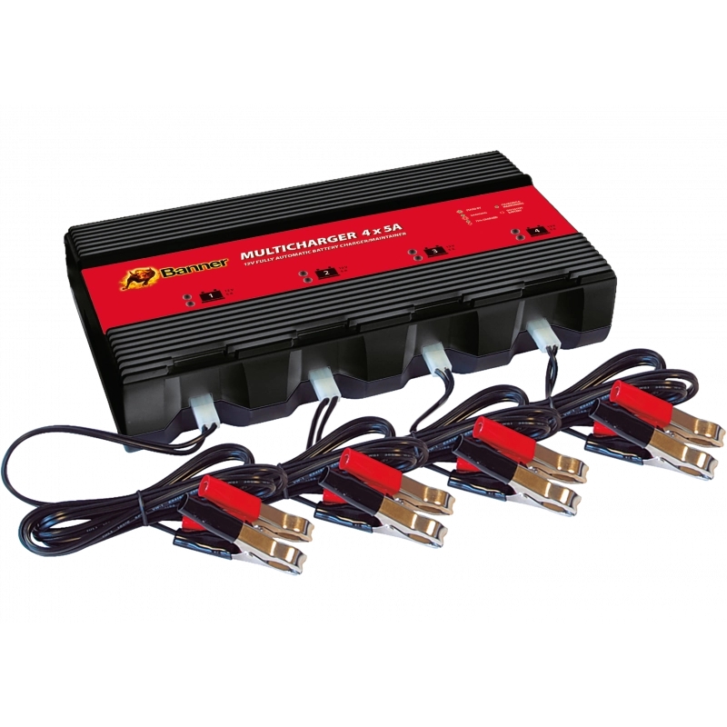 Batterieladegerät Banner Multicharger 4x5A für 12V-Batterien