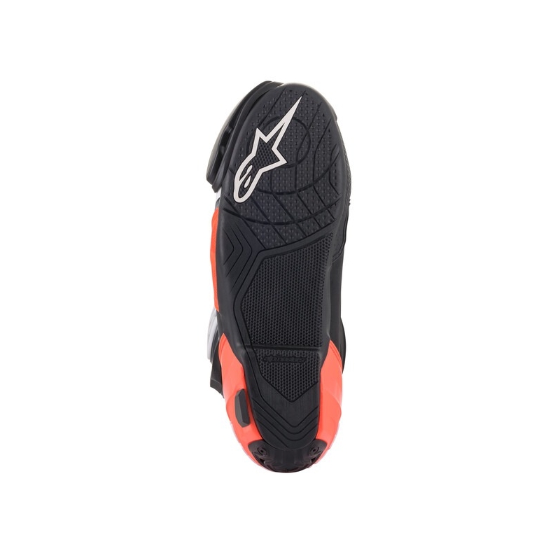 Alpinestars Supertech R Motorradstiefel schwarz-fluo rot-weiß-grau