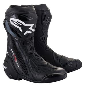 Alpinestars Supertech R belüftete Motorradstiefel Schwarz