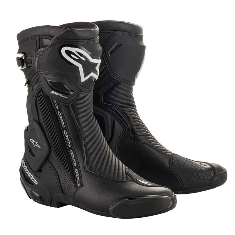 Alpinestars SMX Plus 2 Gore-Tex Motorradstiefel schwarz-silber