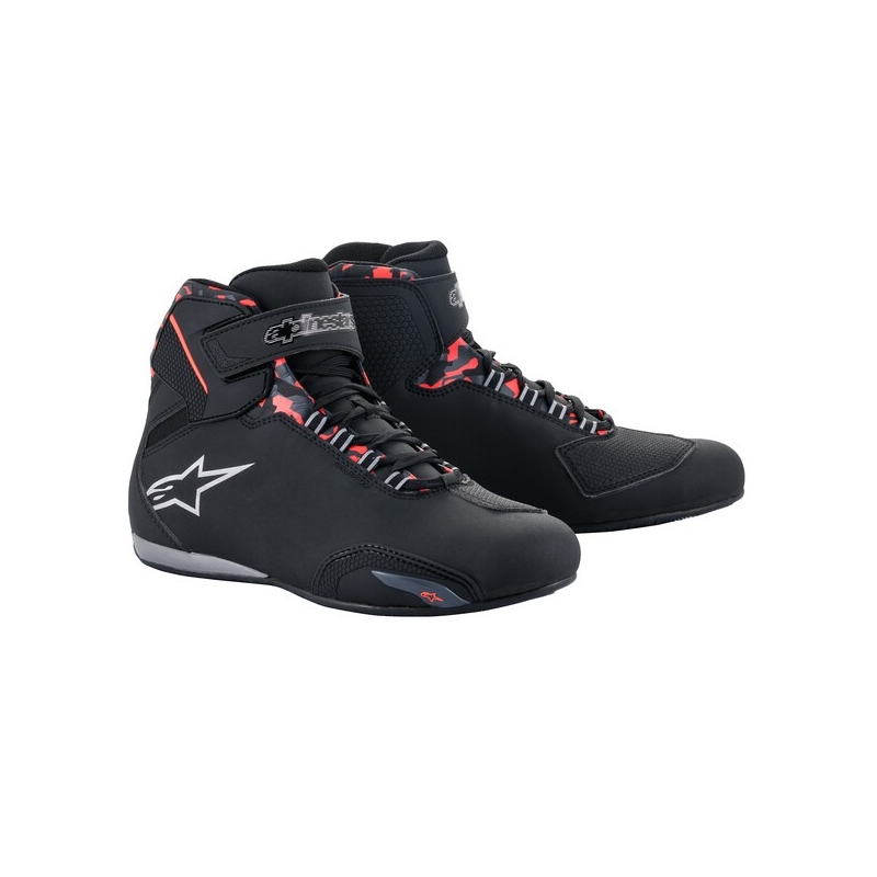 Alpinestars Sektor Wasserdichte Motorradstiefel schwarz-rot-grau-camo