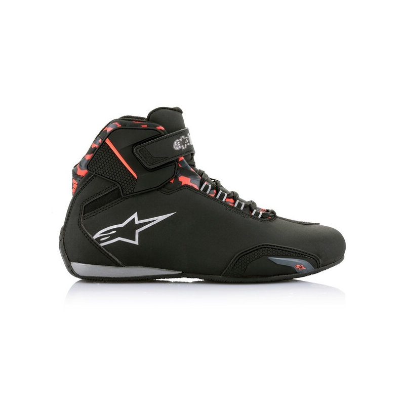 Alpinestars Sektor Wasserdichte Motorradstiefel schwarz-rot-grau-camo