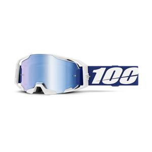 Motocross-Brille 100 % ARmatic blau mit blauem Plexiglas