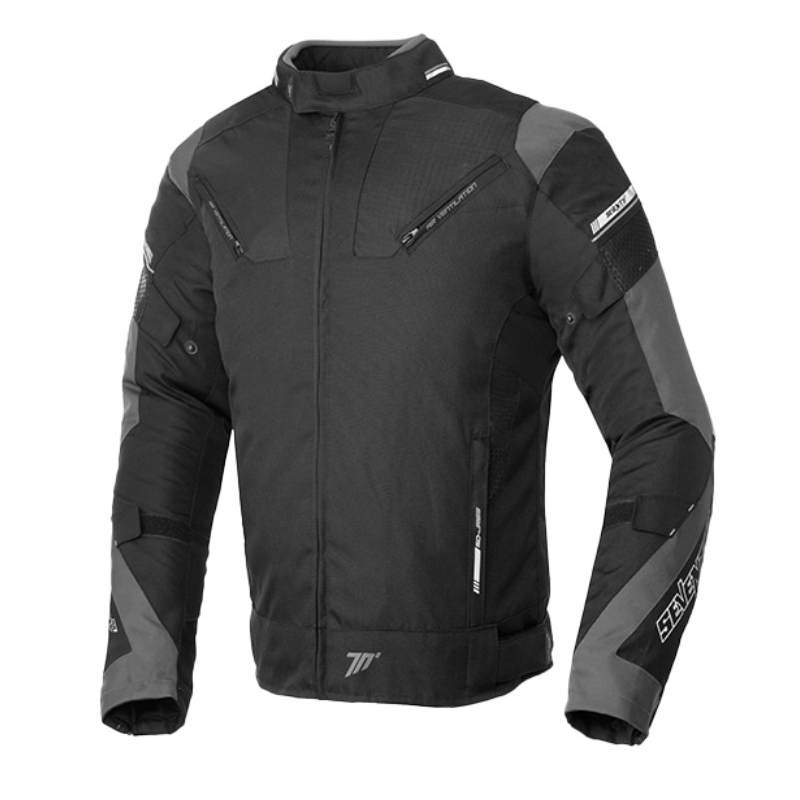 Motorradjacke SEVENTY DEGREES SD-JR69 schwarz-grau