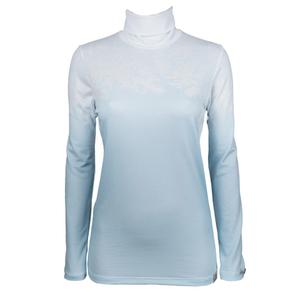Damen-Thermo-T-Shirt nanosilver® Frozen blau-weiß II
