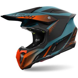 Motocross-Helm Airoh Twist 3 Shard 2024 mattorange