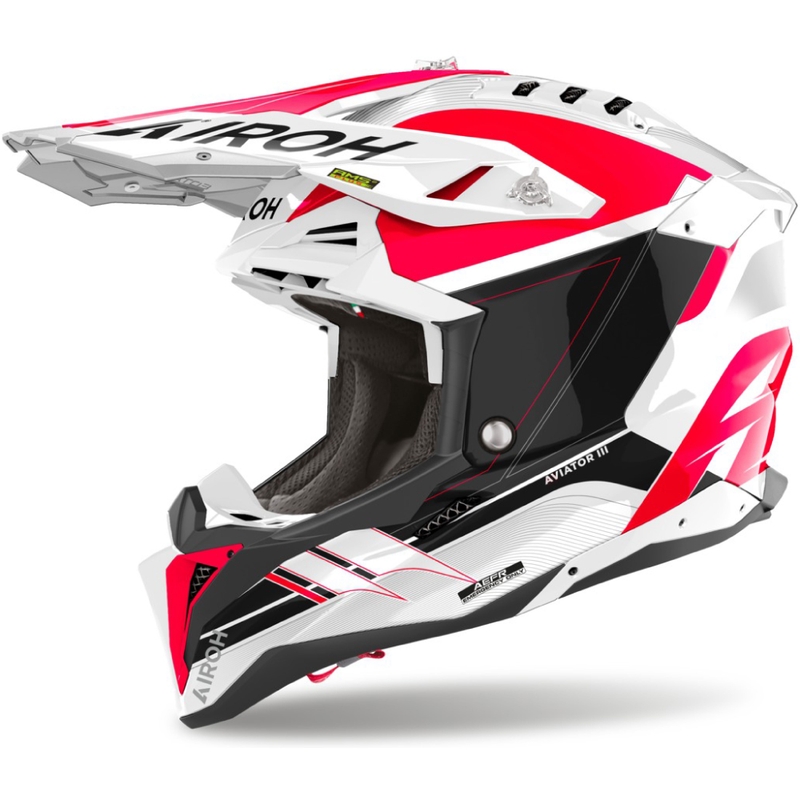 Airoh Aviator 3 Saber Motocross-Helm glänzend rot