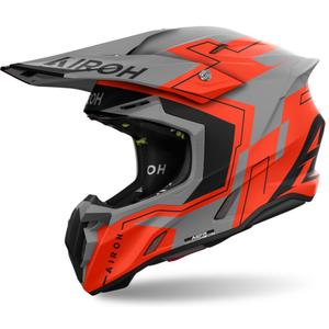 Motocross-Helm Airoh Twist 3 Dizzy matt fluo orange