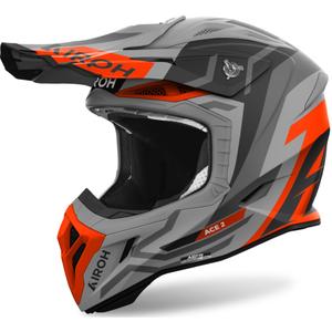 Motocross-Helm Airoh Aviator Ace 2 Ground 2024 mattorange