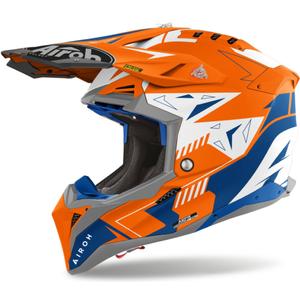 Motocross-Helm Airoh Aviator 3 Spin 2024 fluo orange matt