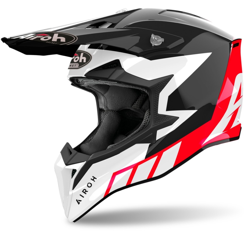 Airoh Wraaap Reloaded Motocross-Helm glänzend rot