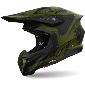 Motocross-Helm Airoh Twist 3 Military 2024 matt