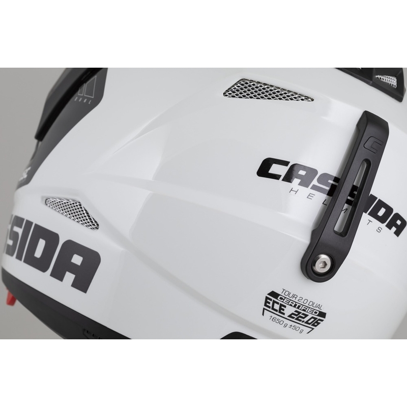 Enduro-Helm Cassida Tour 2.0 X-tra grau-fluo gelb-schwarz mit schwarz-mattem Visier