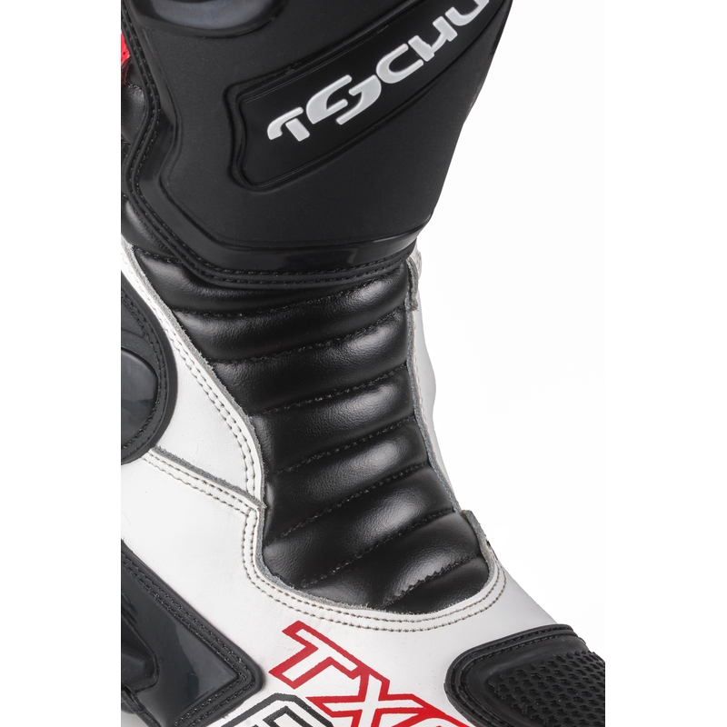 Tschul TX6-Pro schwarz-weißer Motorradstiefel Ausverkauf