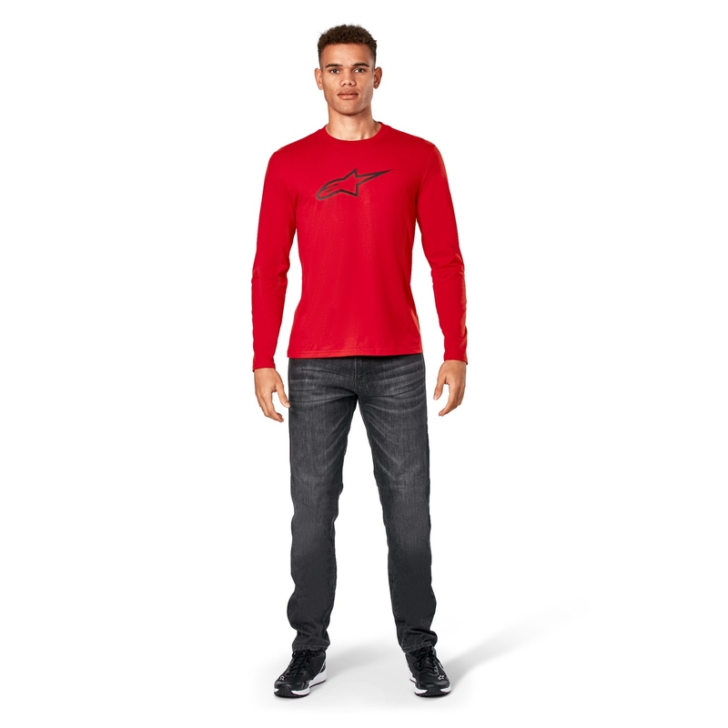 Alpinestars Backhand CSF Langarm-T-Shirt Rot