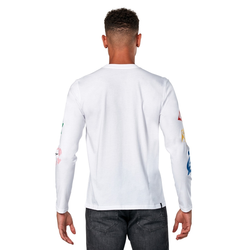 Alpinestars Brundo CSF Weißes Langarm-T-Shirt