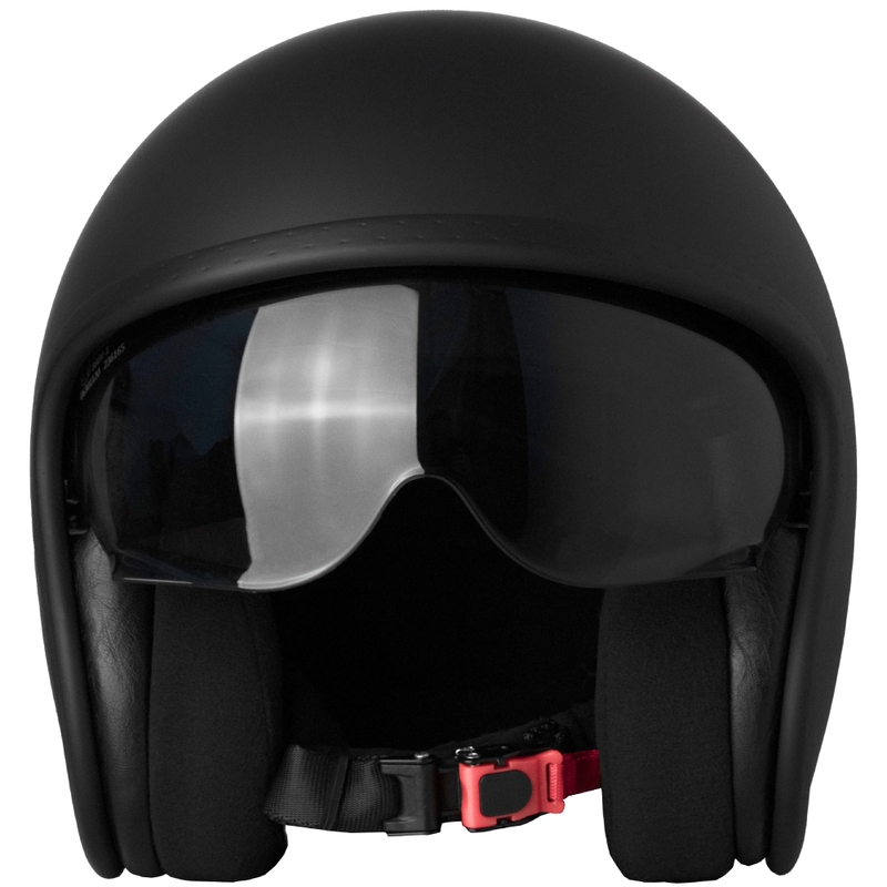 Offener Motorradhelm Street Racer Shadow II Mattschwarz