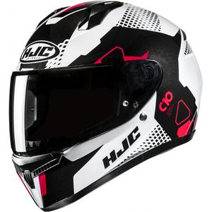 HJC C10 Aspa MC1 weiß-schwarz-roter Integral-Motorradhelm