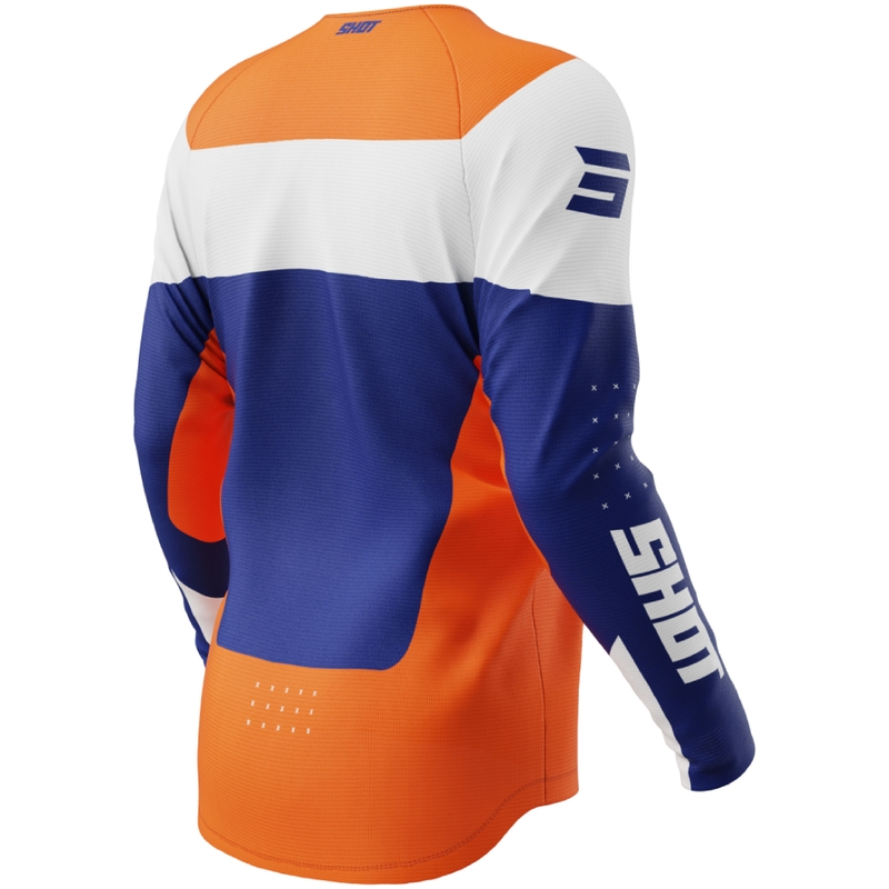 Orangefarbenes Motocross-Trikot der Shot Draw League für Kinder