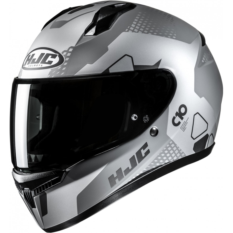 Integrierter Motorradhelm HJC C10 Aspa MC5SF grau-silber-schwarz