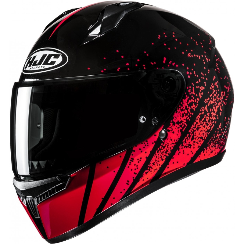HJC C10 Haven MC1 Integral-Motorradhelm schwarz-rot
