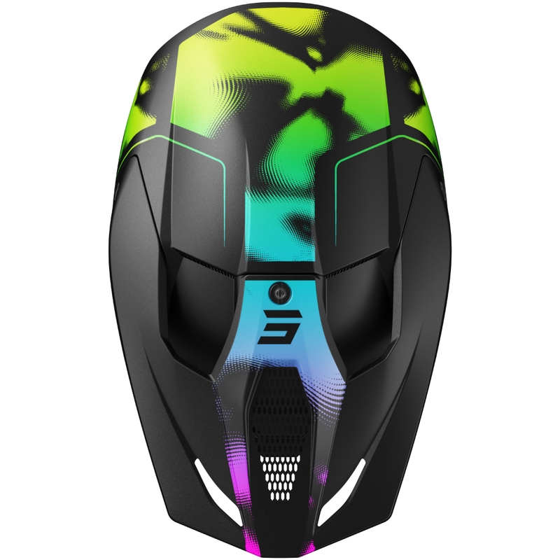 Motocross-Helm Shot Race Nitro mattschwarz