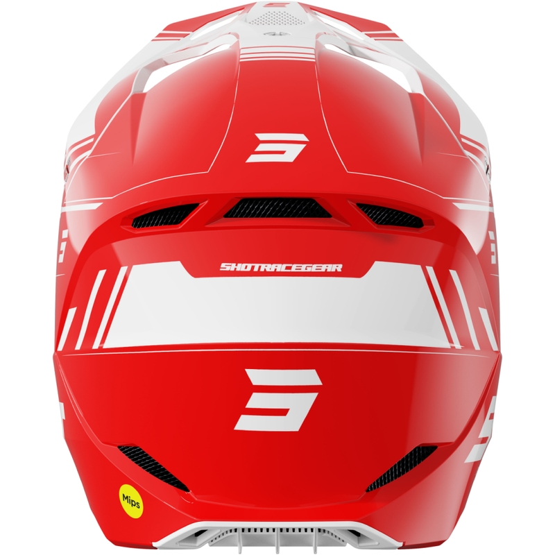 Motocross-Helm Shot Race Sprint rot